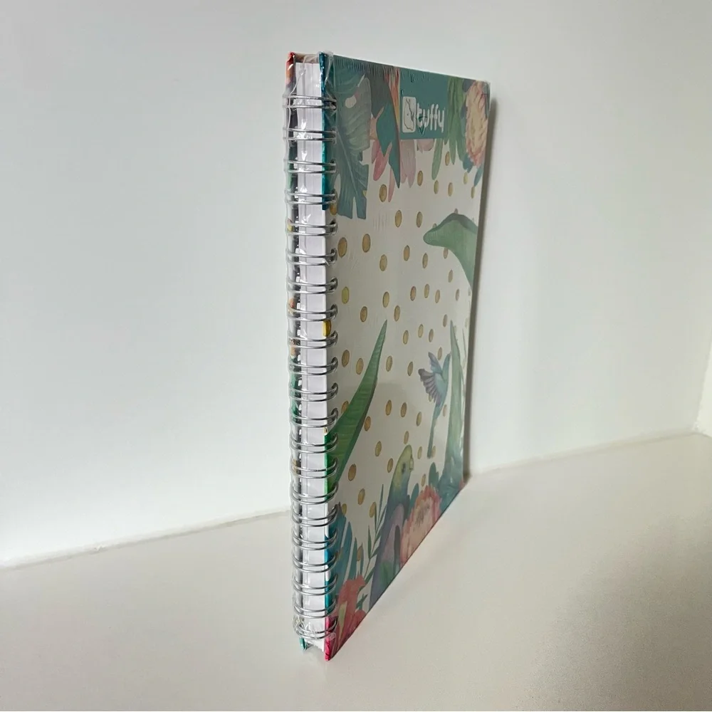 Tuffy Tropical Print Spiral Notebook with Graph Paper